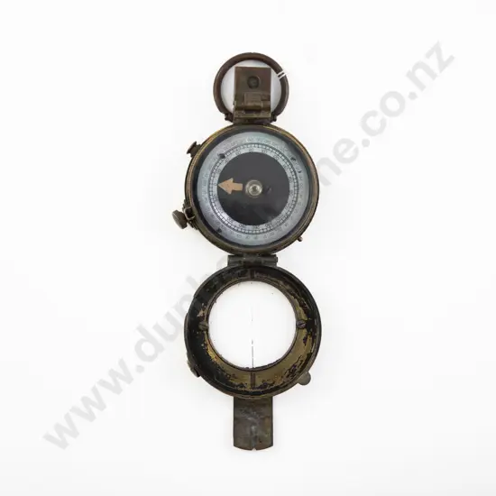 WWII Brass MOP Dial Pocket Compass