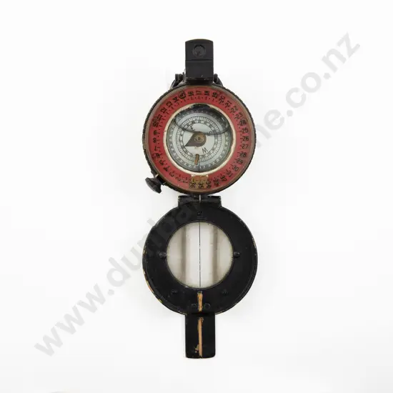 WWII Brass MOP Dial Pocket Compass