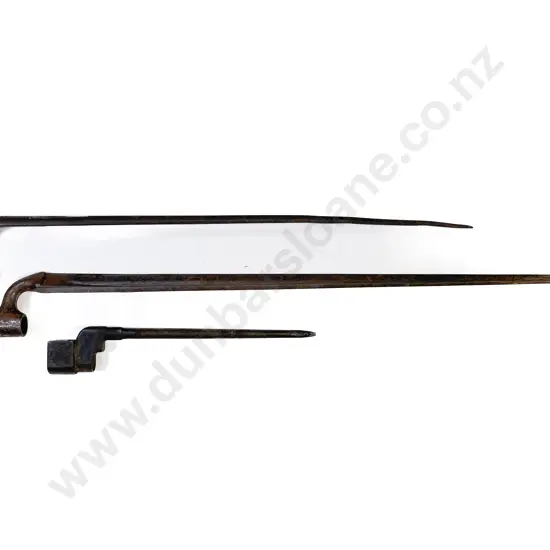 WWI Two Bayonets and WWII Spike Bayonet