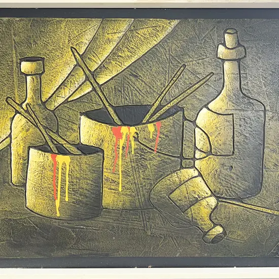 South African Mixed Media Still Life - Signed Rafael