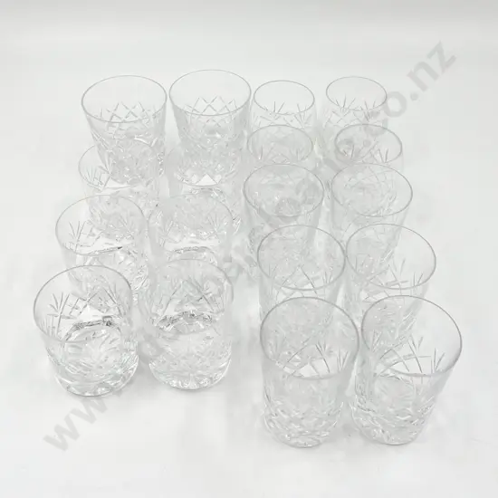 Quantity of Assorted Crystal Tumblers Etc.