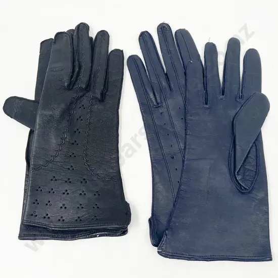 Two Pairs of As New Leather Gloves
