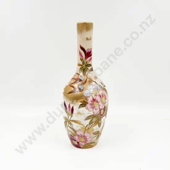 Floral and Bird Decorated Vase