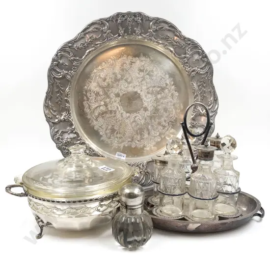 Quantity of S/P Incl. Cruet Set and Ink Well Etc.