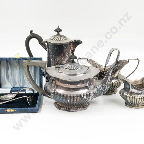 Four Piece S/P Tea Set and Assorted