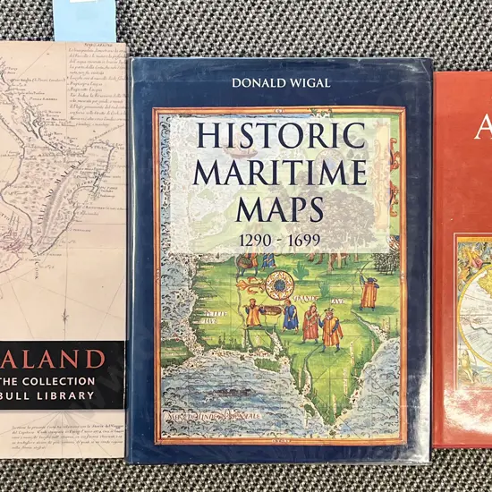 Three Map Reference Volumes Incl. Map New Zealand