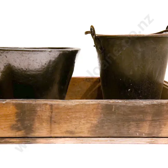 Wooden Tray Together With Planter etc