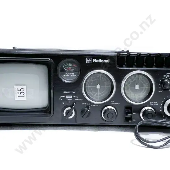 Vintage National TV/Radio/Cassette Recorder
