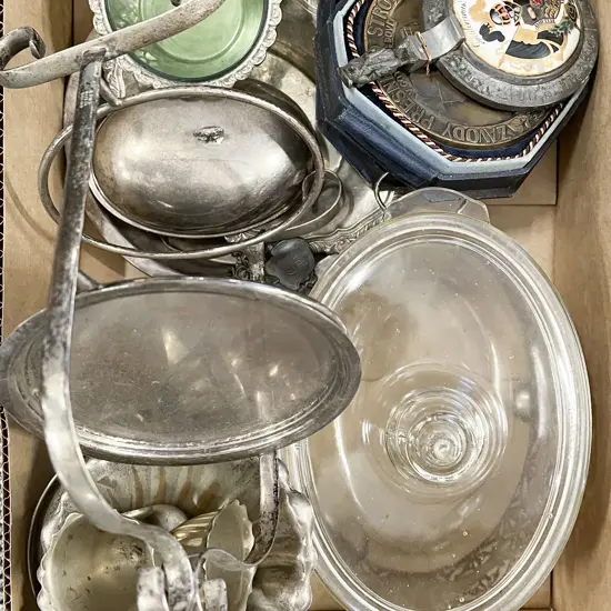 Box of Assorted Incl. S/P and Pewter