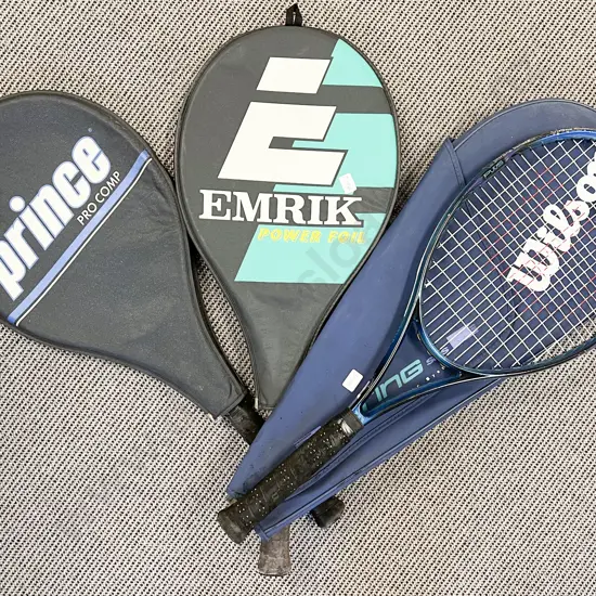 Three Tennis Racquets