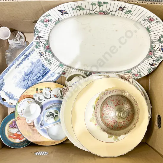 Box of Assorted Fancy China Etc.