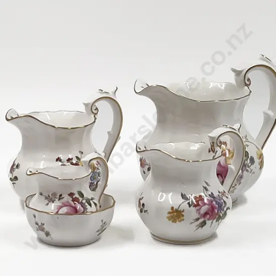 Four RCD Graduated Jugs and Small Sugar Bowl