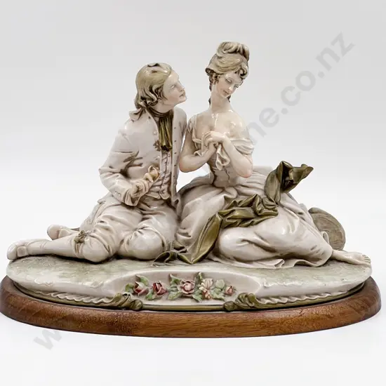 Capodimonte Figure Group of Courting Lovers