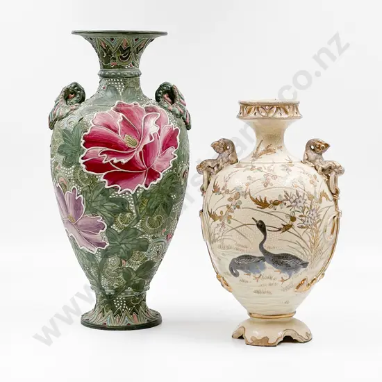 Two Chinese Floral Decorated Vases