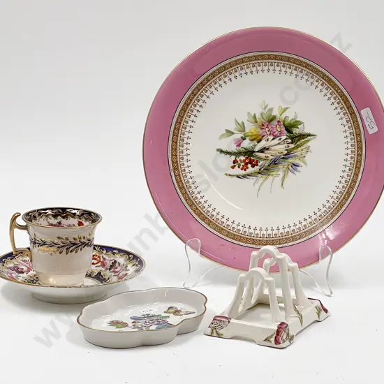 Small Quantity of Fancy China Incl. Toast Rack