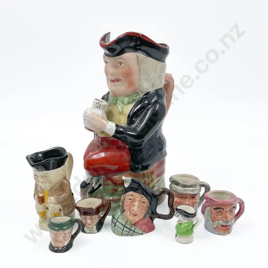 Large Character Jug Together With Assorted Character Jugs