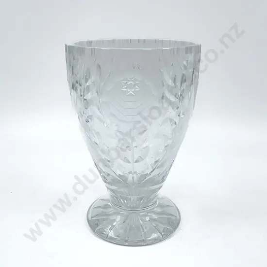 Floral Pattern Crystal Vase