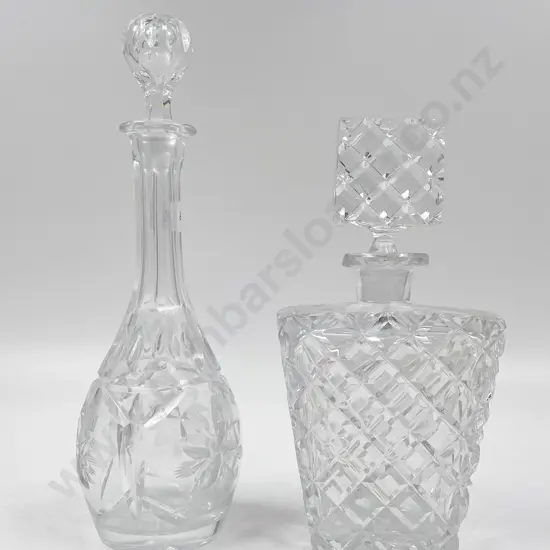 Two Glass Decanters (Chips)