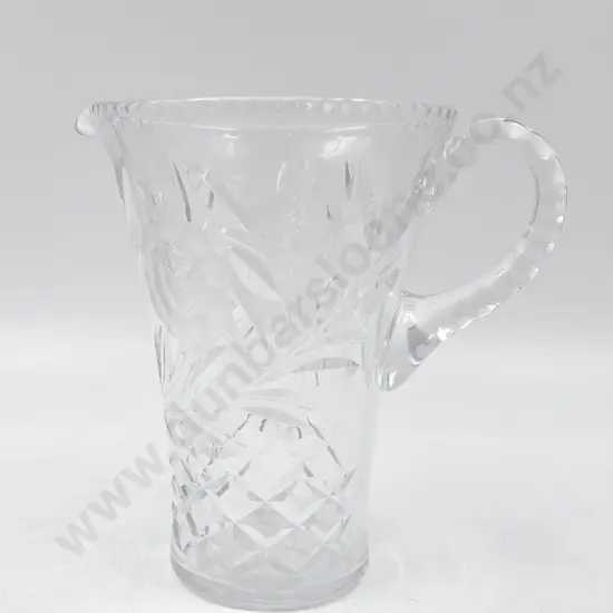 Floral Pattern Crystal Jug