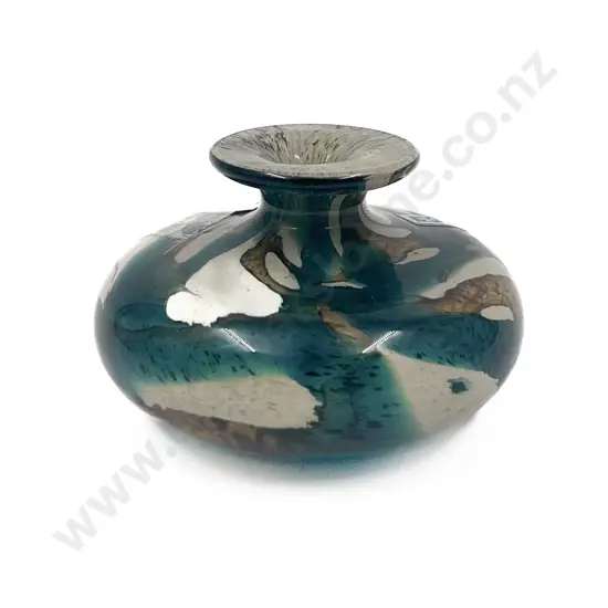 Mdina Art Glass Squat Vase