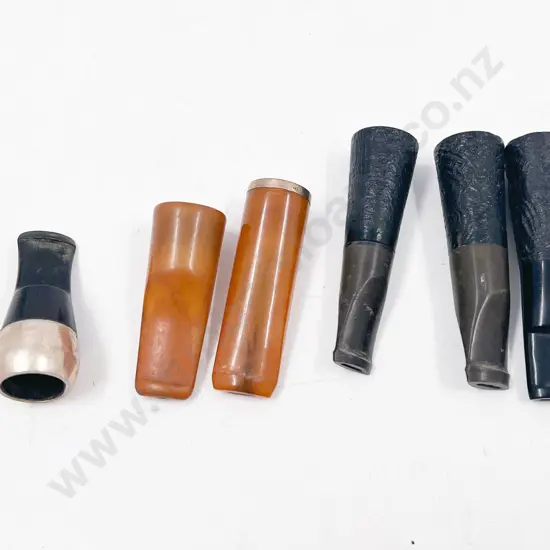 Six Assorted Pipe Mouthpieces