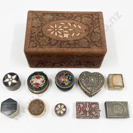 Quantity of Assorted Trinket and Pill Boxes