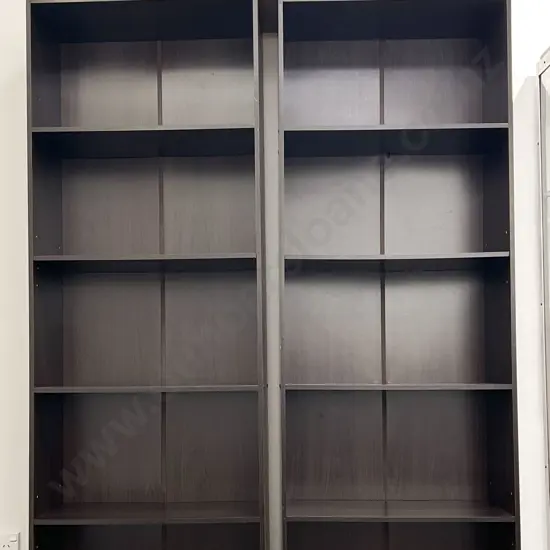 Pair of Modern Bookshelves together with a Smaller Example