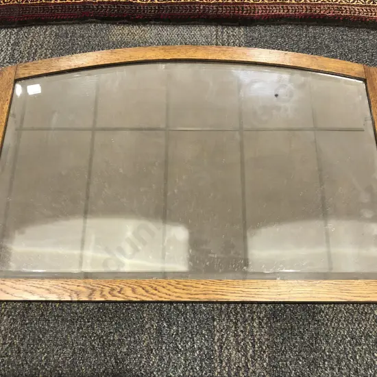 Oak Bevel Edged Wall Mirror