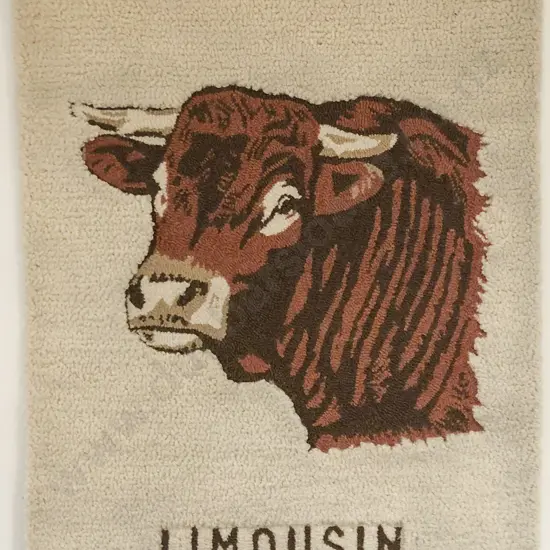 Vintage Avon Craft NZ Woollen Rug "Limousin"