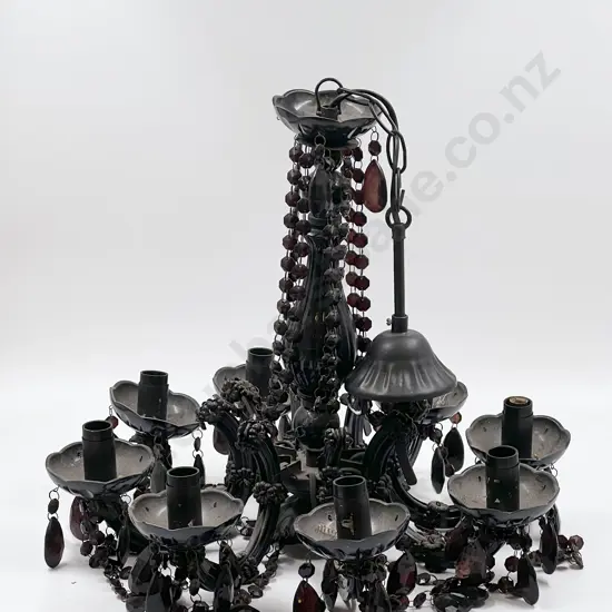 Black Plastic Chandelier
