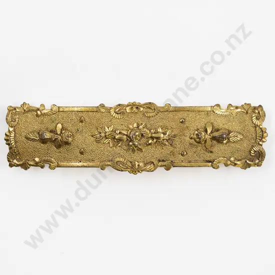 Victorian Gothic Ormolu Brooch