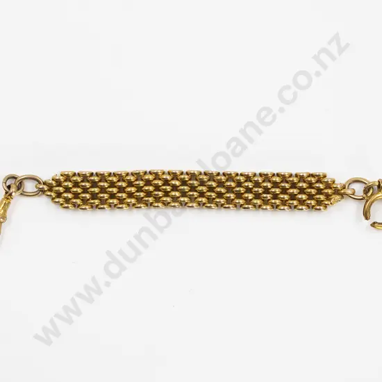 Victorian 15ct Trace Link Mesh Watch Fob