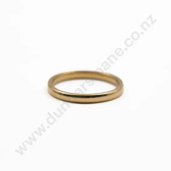 22ct Plain Wedding Band