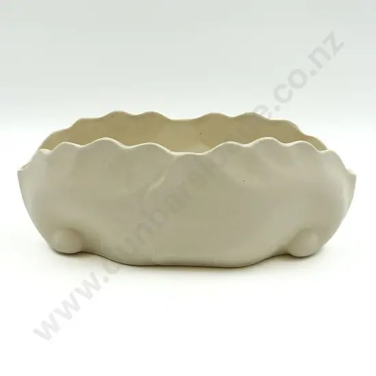 Crown Lynn Double Shell Form Trough Vase