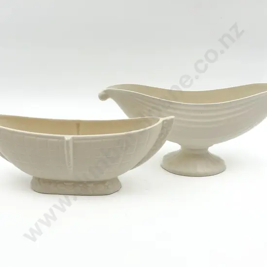 Two Crown Lynn Trough Vases