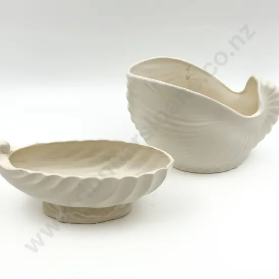 Two Crown Lynn Shell Vases