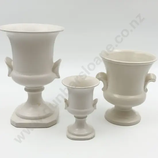 Two Crown Lynn Urns & Other