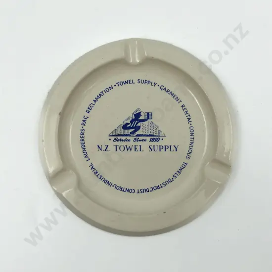 Crown Lynn NZ Towel Supply Ashtray