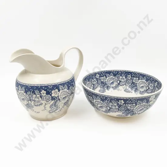 Masons for Crabtree & Evelyn B&W Jug & Basin