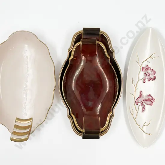 Four Carlton Ware Fancy Plates