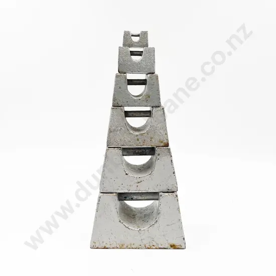 Set of Graduated Cast Metal Weights