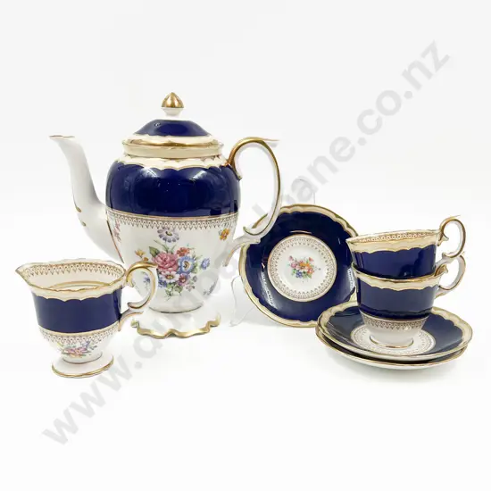 Crown Staffordshire Floral Decorated Part Coffee Set