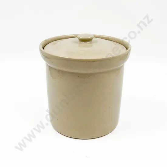 Stoneware Lidded Crock