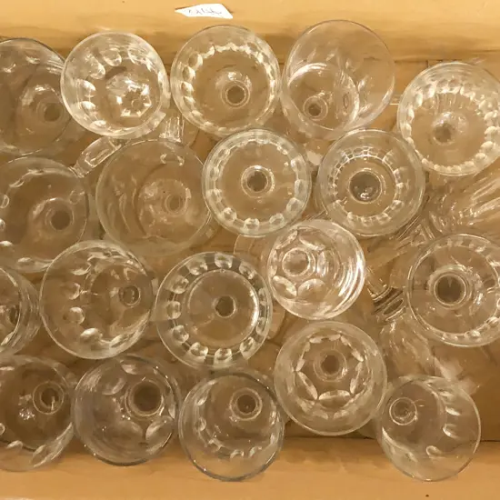 Small Box of Assorted Crystal & Glassware