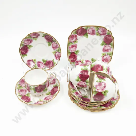 Four Royal Albert 'Old Country Roses' Trios