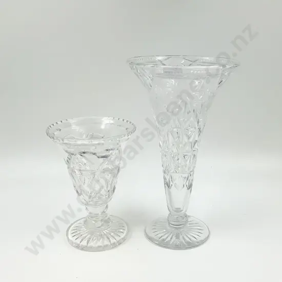 Two Crystal Vases
