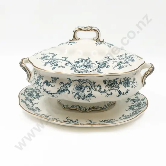 Late Mayers KC & B Lidded Tureen on Stand