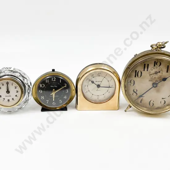 Four Assorted Vintage Clocks