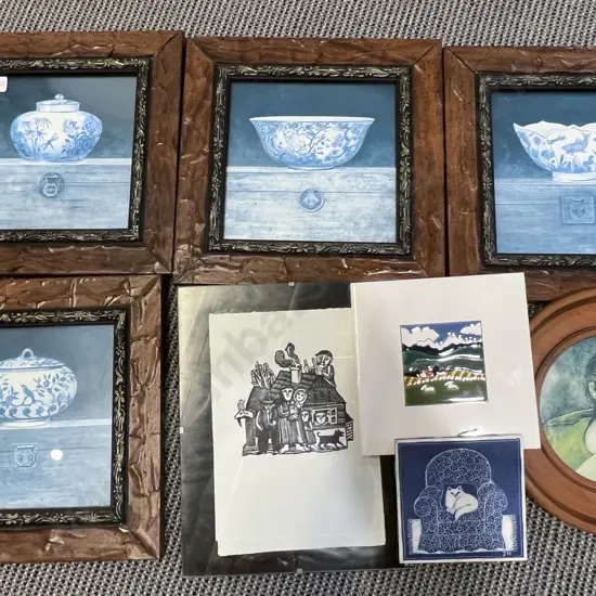 Box of Assorted Artworks