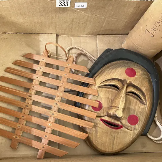 Asian Mask with Calandar and Mat